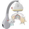 Fisher-Price Rainbow Showers Bassinet to Bedside Baby Sound Machine Mobile & Tabletop Soother, Multicolor