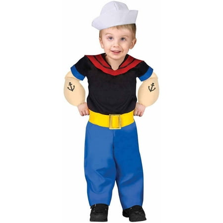 Popeye The Sailor Man Cartoon Toddler/Infant Baby Boys