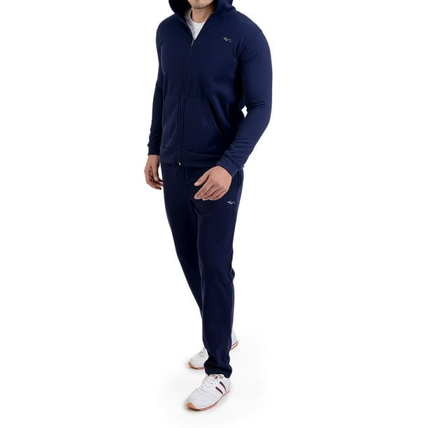 Conjunto Deportivo para Hombre Everlast Sudadera y Pantalón Talla Mediana Azul
