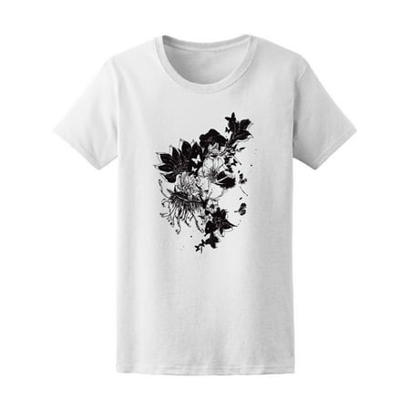 Goth Girl Flowers Around Tee Women's -Image by (Best Goth Clothing Websites)
