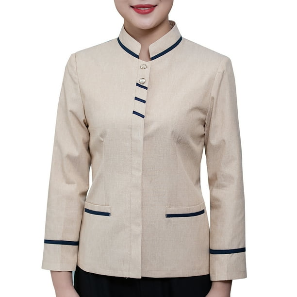 Uniformes de limpieza Uniformes de manga larga para la chaqueta