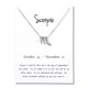 thumbnail image 1 of Xihbxyly Collar de Las Doce Constelaciones, Elegante Colgante de Oro Rosa, Elegante Joya de Aleación, Regalo Perfecto para Fiestas, Cumpleaños, Inauguración de La Casa, Ideal para Mujeres, Hermoso Ac, 1 of 2