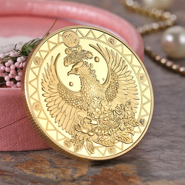 Tmvgtek Regalo Coleccionable De Monedas Conmemorativas Chapadas En Oro De 12 Constelaciones (Escorpio) Tmvgtek Para estrenar