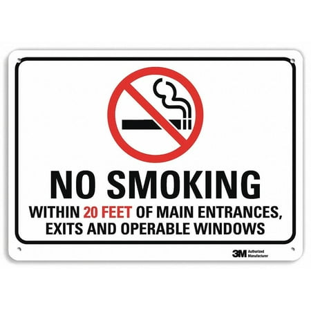 

Lyle No Smoking Sign 10 inx14 in Aluminum U1-1018-NA_14x10 U1-1018-NA_14x10 ZO-G5272729
