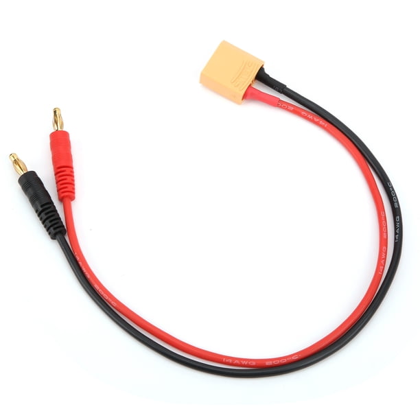 Conector Banana XT90 A 4 Mm, Conector Banana XT90 A 4,0 Mm, Cable De 14 AWG, Ligero, Estable, Práctico, Portátil Para Avión, Coche Rc Para Modelos De Barco ANGGREK XT90 to 4.0mm Banana Plug 14AWG Cable