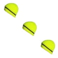 thumbnail image 2 of crativent Skull Caps for Men Reflective Liner Winter Beanie Thermal Multifunction Windproof Coldness for Protection Cycling Skiing Neon Yellow 3Set, 2 of 6