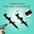 thumbnail image 2 of Drill Bit Garden Auger Ø 80mm, Practical Planting Tool, Professional Drill Bit Tree Drill Planter Hex Flower Bulb (80 x 300mm), 2 of 4