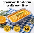 thumbnail image 4 of 60 Pack Disposable Foil Loaf Pans with Lids Combo Set,30 Pack 8.7x4.6x2.5 Aluminum Loaf Pans & 30 Pack 8x4.3x2 Aluminum Bread Pan For Baking Cakes Bread Meat., 4 of 4