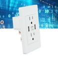 thumbnail image 4 of Toma de corriente de carga de pared 2 puertos USB tomas de pared USB de plástico 2 puertos de enchufe de EE UU para el hogar ANGGREK Otros, 4 of 7