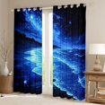 thumbnail image 2 of Erosebridal Beach Themed Curtains Pack of 2 (42x84 Each),Ocean Sea Printed Summer Holiday Nature Pattern Curtains Blackout For Adults, 2 of 7
