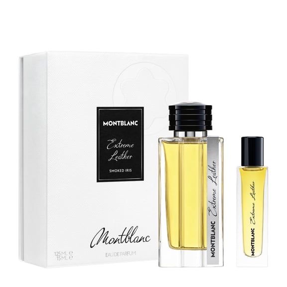 Montblanc Extreme Leather Smoked Iris Eau De Parfum Gift Set