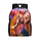 thumbnail image 1 of Fotbe Oil Paintings of Elephants Mochila de Viaje para Laptop, Mochila Ejecutiva Delgada y Resistente 15.6", 1 of 8