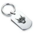 thumbnail image 1 of Stainless Steel Year of the Dragon Zodiac Dog Tag Keychain Circle Ring, 1 of 2