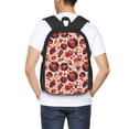 thumbnail image 5 of Daiia Skull rock record music heart Backpack for Men and Women -Durable Backpack Large Capacity, Water-Resistant Bag with Adjustable Straps and Laptop Compartment, 5 of 7