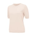thumbnail image 5 of Pxiakgy Knit Tops for Women Womens Short Sleeve Sweater Spring Summer 2025 Round Neck Solid Color Pullover Short Sleeve Knit Sweater Vest Tops Shirts for Women Trendy Summer Beige Xl, 5 of 9