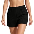 thumbnail image 6 of Gamivast Shorts for Women Elastic Waist Soft Stretch Lightweight Shorts with Patch Pockets Relaxed Fit Gym Workout Lounge Travel Summer Bottoms Black XXL, 6 of 8