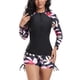 thumbnail image 4 of Traje de baño para mujer Traje de baño dividido para mujer Conjunto de traje de baño de dos piezas para mujer Traje de surf de manga larga Traje de buceo Bikini Trajes de baño para mujer, 4 of 9