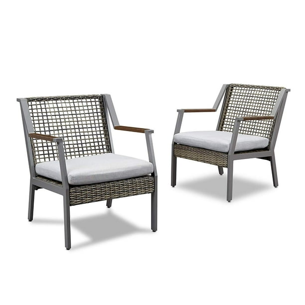 Calvin Chairs In Gray Set Of Two By Real Flame Com Calvin Chairs In Gray Set Of Two By, Real Flame Outdoor Furniture