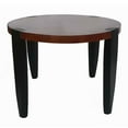thumbnail image 3 of Max 35 Inch Oval Top Coffee Table, Mango Wood, Iron Frame, Brown, Black- Saltoro Sherpi, 3 of 6