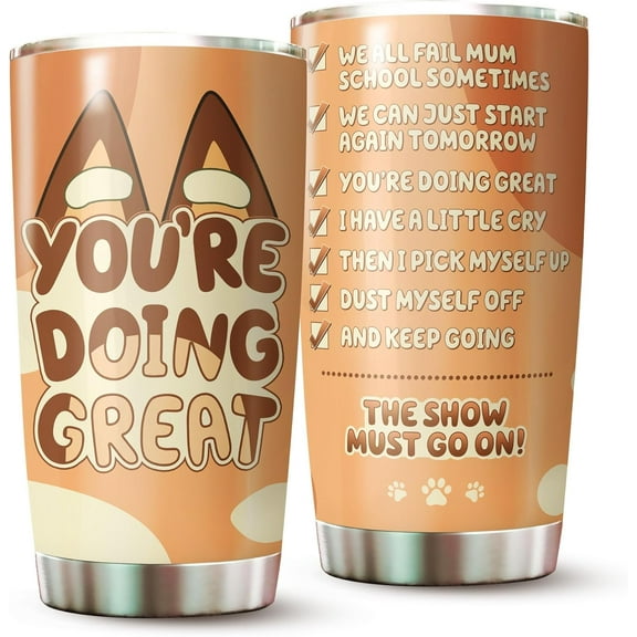 Gifts for Mom - Mom Tumbler - Gifts for Mother from Daughter, Son - Mom Coffee Cup - Gifts for Mother''s Day - Gifts for Women - Gifts for Wife - You''re Doing Great Tumbler 20 Oz