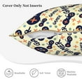 thumbnail image 5 of Xecao Game Controller Print Soft Velvet Decorative Throw Pillow Covers, Square Cushion Cases for Bed, Sofa, Living Room, Car, and Indoor Outdoor Use-20"x20", 5 of 8