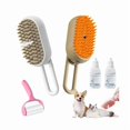 thumbnail image 1 of HAYAN Hair Cleaning Spa Day for Dogs, Puffease Spritz Defur Comb for Cats, Multifunctional Dog Stem Brush, 3 in 1 Cat Self-Cleaning Steamy Spa for Dogs, Pet Grooming Stream Comb with Spray (2Pcs-B), 1 of 1