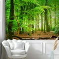 thumbnail image 2 of Idea4wall 5pcs Nature Forest Path Stick Wallpaper Removable Wall Murals Large Wall Stickers for Home Decoration, 72"x120", 2 of 5