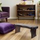 thumbnail image 3 of GOOHOCHY Taburete bajo de madera maciza con reposapiés pequeño, banco de meditación japonés, mueble para entrada, salón de té, oficina, dormitorio, ducha, 3 of 8