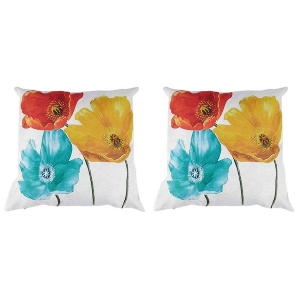 Red yellow and blue best sale throw pillows