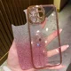 thumbnail image 5 of Funda con diseño de diente de león con purpurina y degradado chapado para iPhone 15, 12, 11, 13, 14, 16 Pro Max, Mini, X, Xs, Xr, 7, 8 Plus, SE2, funda suave con diamantes brillantes, 5 of 5