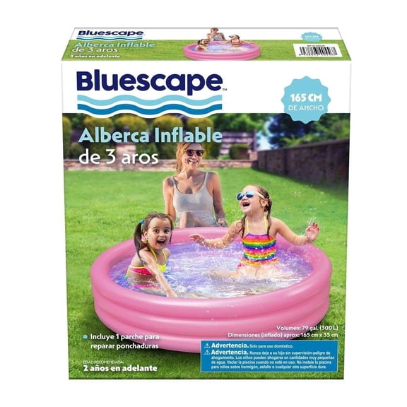 APAGADO POR COMERCIAL: Alberca inflable Bluescape 165 x 35 cm rosa
