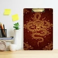 thumbnail image 6 of FMSHPON Dragons Clipboard Hardboard Wood Nursing Clip Board and Pull for Standard A4 Letter 13x9 inches, 6 of 8