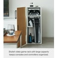 thumbnail image 2 of Yamazaki Home Video Game Storage Cabinet, White, Steel, 2 of 7