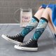 thumbnail image 5 of Fotbe Airplane Shark Calcetas Divertidas Estampadas para Hombre y Mujer, Calcetas de Algodón hasta la Rodilla para Caminar, Correr, Enfermería y Embarazo, 5 of 6