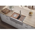 thumbnail image 6 of Ruvati RVH9222 33 Inch Workstation Two-Tiered Ledge Apron-Front Kitchen Sink, 6 of 7