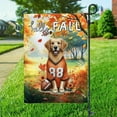 thumbnail image 3 of Hello Fall Golden Retriever Football Welcome Autumn with Leaves Pumpkins Garden Flag 12x18in Double Sided Goldens Dog Lover Gifts Idea Outdoor Decor - 00012, 3 of 5