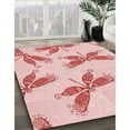 thumbnail image 2 of Ahgly Company Indoor Square Patterned Light Rose Pink Area Rugs, 4' Square, 2 of 6