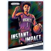 2023-24 Panini Prizm Trading Card Amen Thompson #18 Instant Impact Houston Rockets NBA