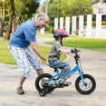 thumbnail image 2 of Costway 12" Kids Training Bike with Removable Training Wheels Pneumatic Tires Navy, 2 of 9