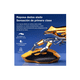thumbnail image 3 of Mouse Inalámbrico Bluetooth Recargable Ergonomía 2.4g 3modos amarillo, 3 of 4
