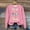 Pink, variant on Women's Graphic Print Sweatshirt Round Neck Loose Fit Long Sleeve Casual Blouse
