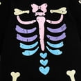 thumbnail image 5 of GYRATEDREAM Newborn Baby Boy Girl Halloween Costume Romper Skeleton Jumpsuit Outfit Skull Clothes with Hat 0-18Months, 5 of 9