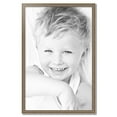 thumbnail image 2 of ArtToFrames 28" x 43" Aged White Gold Picture Frame, 28x43 inch Silver Wood Poster Frame (WOM-2036),  Pack, 2 of 7