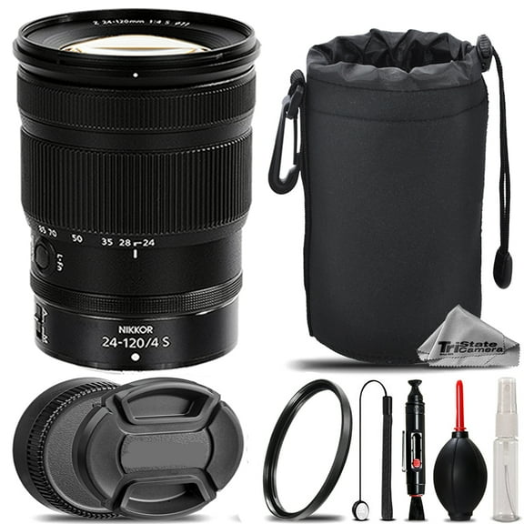 Nikon NIKKOR Z 24-120mm f/4 S Lens   UV Filter    Hood   Lens Pouch- Basic Kit (International Version)