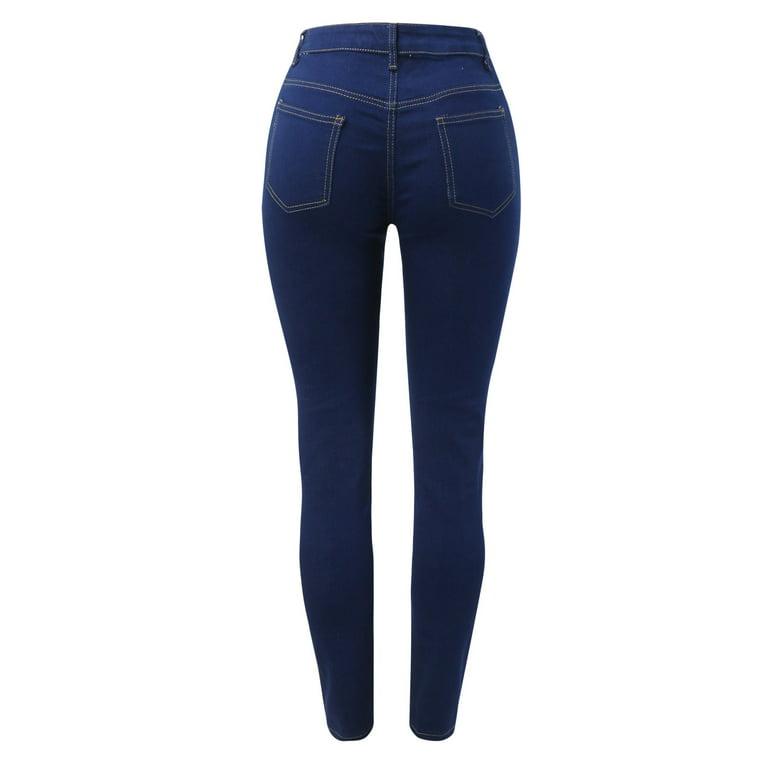 Tights Stretch Tummy Control Jeans for Women Destroyed Butt Lifting Shaping  Classic Denim Pants Trendy Skimpy Curvy : : Clothing, Shoes 