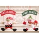 thumbnail image 5 of Colgantes de cartel de bienvenida de Navidad, decoraciones navideñas, diseño de escena de muñeco de nieve de Papá Noel, puerta, decoración Kits de decoración para fiestas Muñeco de nieve Kearding HA070401-02, 5 of 6