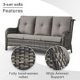 thumbnail image 3 of POCASSY 8 Piece Rattan Sofa Seating Group with Cushions, 3 of 10