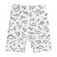 thumbnail image 5 of REDARER Kids Dinosaur Print Pajama Set, Short-Sleeve Top & Shorts Soft Stretchable Summer Sleepwear & Casual Outfit,9-10 Years, 5 of 7