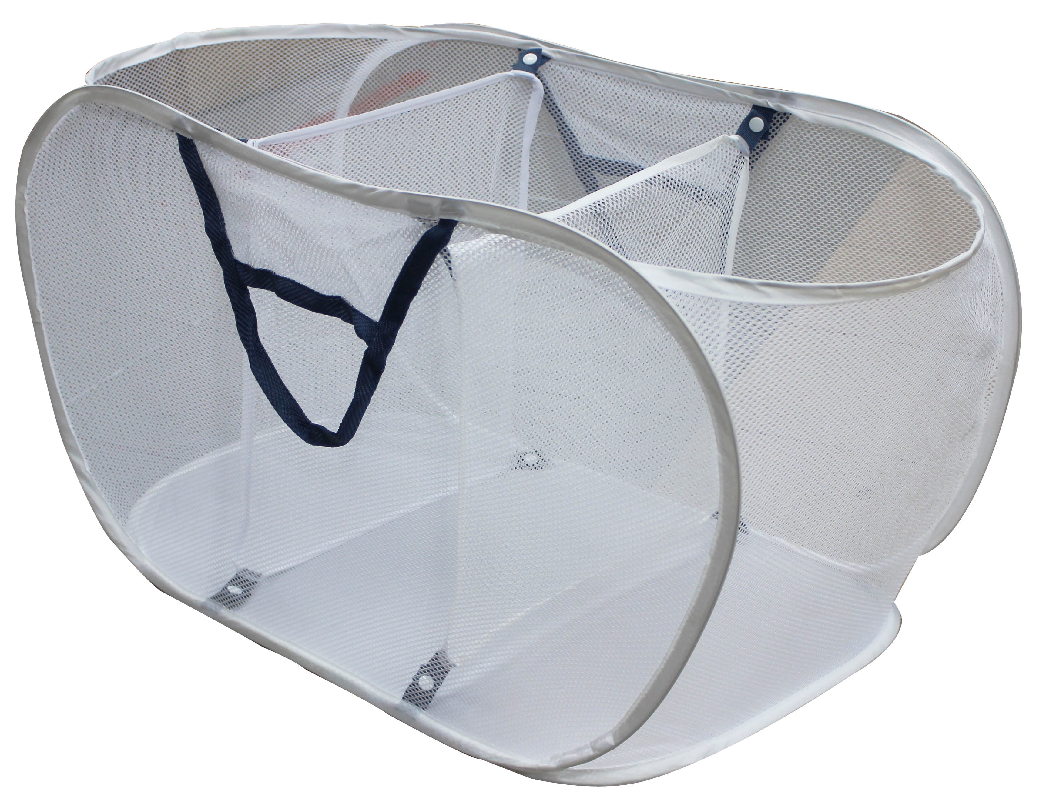 Details about   NEW Mesh Collapsible Portable Laundry Basket White 
