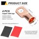 thumbnail image 2 of 4 Pcs 1/2" Stud 3/0Awg Extremo de Cable de Batería con 4 pcs 3:1 Termorretráctil, 2 of 6